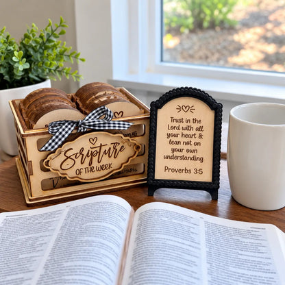 ✝️Last Day 60% OFF - Scripture of the Week Interchangeable Sign