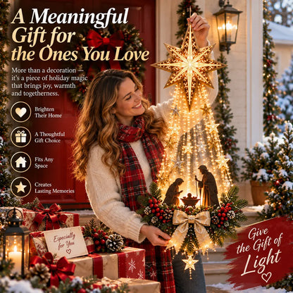 ✝️ Bethlehem Star of FaithTM – Lighted Nativity Wall Decor