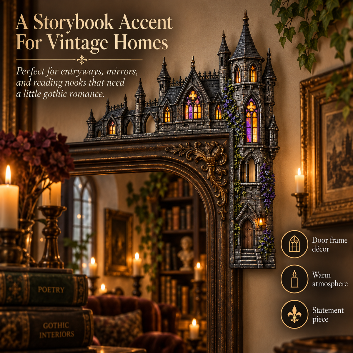 Gothic Castle Door Topper