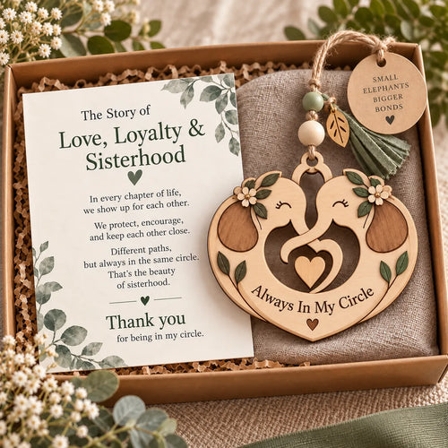 💞 LAST DAY 50% OFF – 🐘 Sisterhood Elephant | A Meaningful Gift for Sisters & Best Friends