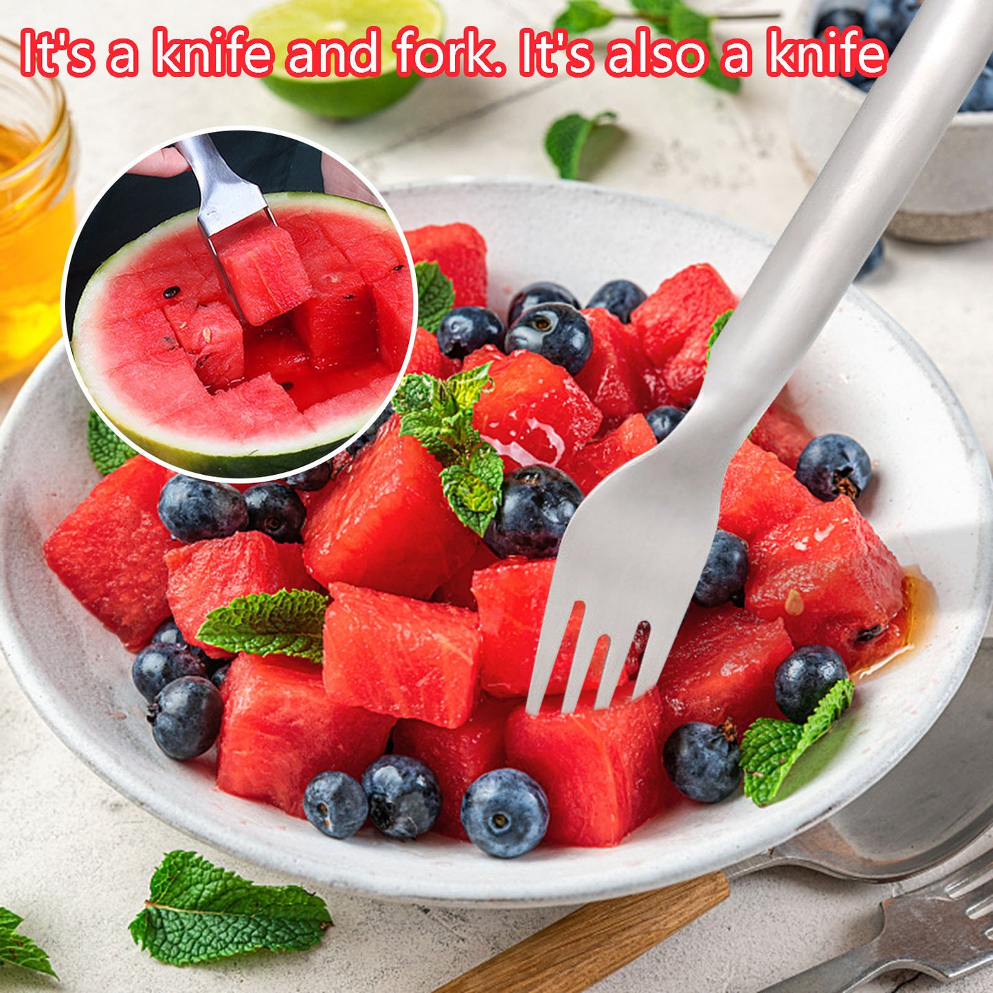 (2024 New Year Hot Sale-49% OFF)2-in-1 Stainless Steel Fruit Cutter