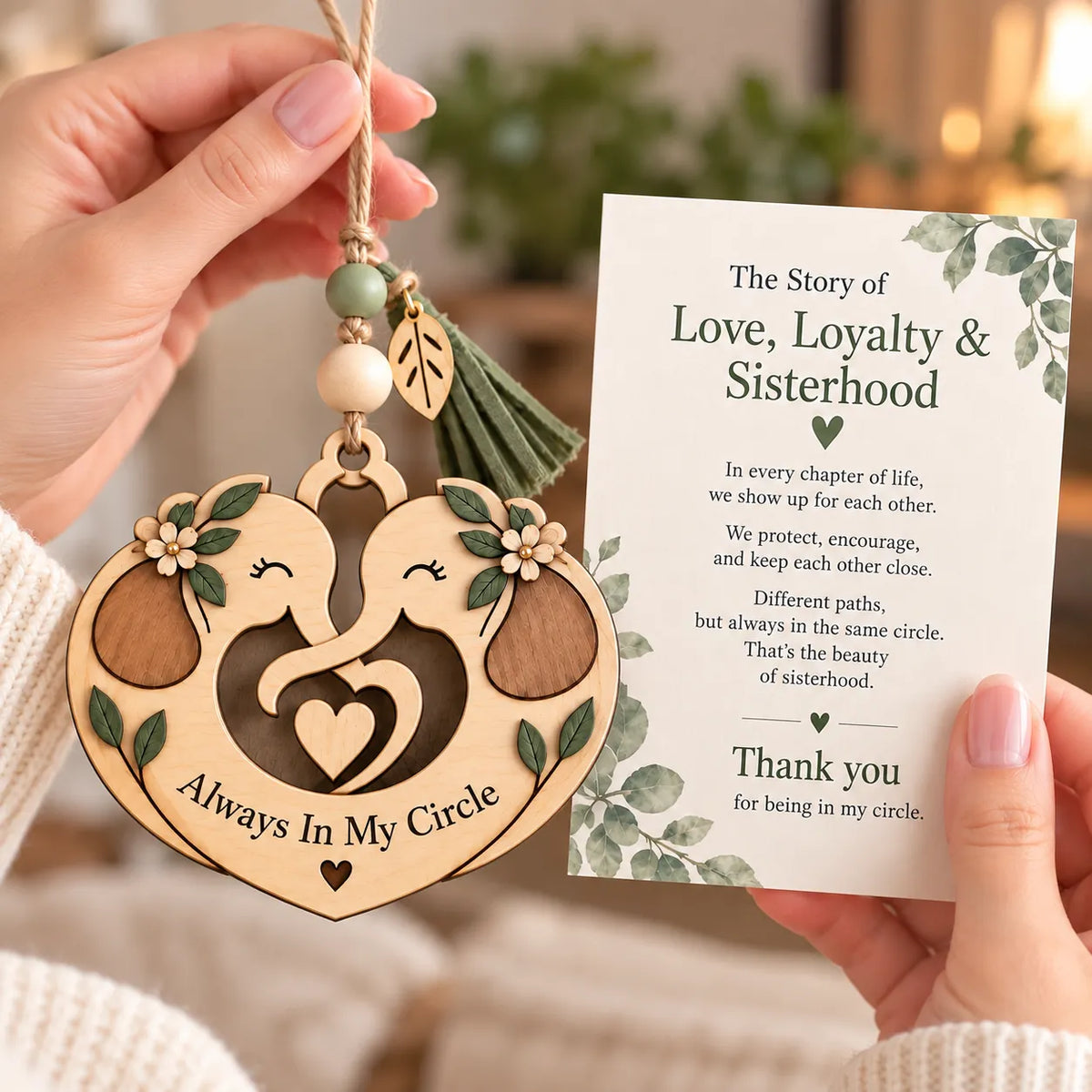 💞 LAST DAY 50% OFF – 🐘 Sisterhood Elephant | A Meaningful Gift for Sisters & Best Friends