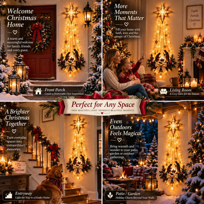 ✝️ Bethlehem Star of FaithTM – Lighted Nativity Wall Decor